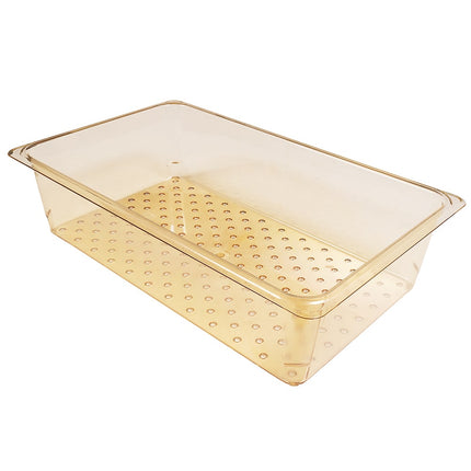 Cambro 15CLRHP150 Rổ Lọc H-Pan - Kích Thước Đầy Đủ, Sâu 12.7 cm, Màu Hổ Phách