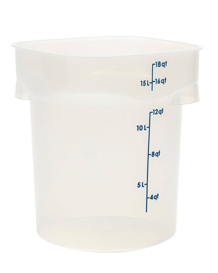 Cambro 18RFSPROPP190 Hộp Đựng Thực Phẩm Tròn CamRound® FreshPro 17 lít - Polypropylene, Trong Mờ