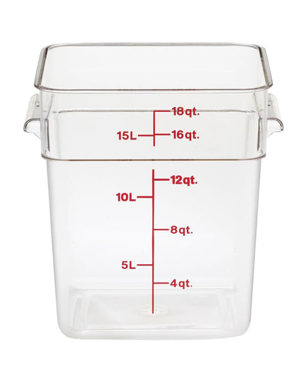 Hộp Đựng Thực Phẩm Vuông Cambro 18SFSCW135 17 lít - CamSquare®, Polycarbonate, Trong Suốt