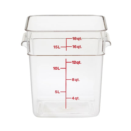Hộp Đựng Thực Phẩm Vuông Cambro 18SFSCW135 17 lít - CamSquare®, Polycarbonate, Trong Suốt