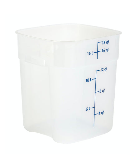Hộp Đựng Thực Phẩm Vuông FreshPro Cambro 18SFSPROPP190 17 lít - CamSquare®, Polypropylene, Trong Mờ