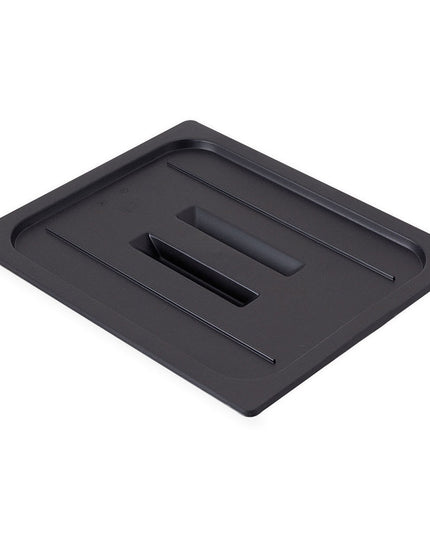 Cambro 20CWCH110 Camwear Food Pan Cover - Half Size, Flat, Handle, Black