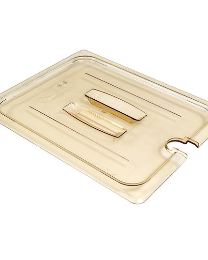 Nắp Khay Thực Phẩm Cambro 20HPCHN150 H-Pan - Kích Thước Nửa Khay, Có Rãnh, Tay Cầm, Chống Dính, Màu Hổ Phách
