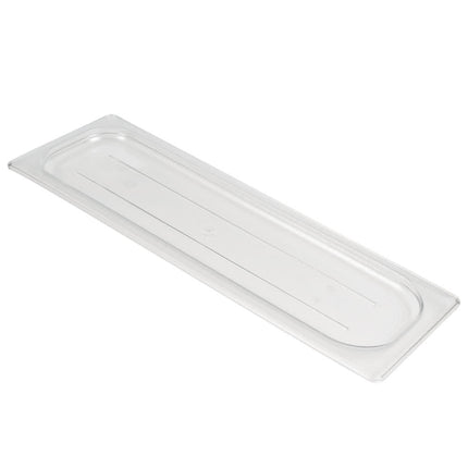 Cambro 20LPCWC135 Camwear Nắp Khay Đựng Thực Phẩm - Kích Cỡ Nửa Dài, Phẳng, Trong Suốt