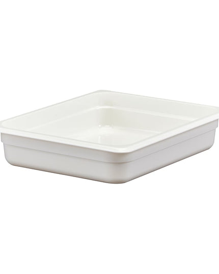 Khay Đựng Thực Phẩm Cambro 22CW148 Camwear Kích Thước 1/2 Sâu 6.4 cm Màu Trắng