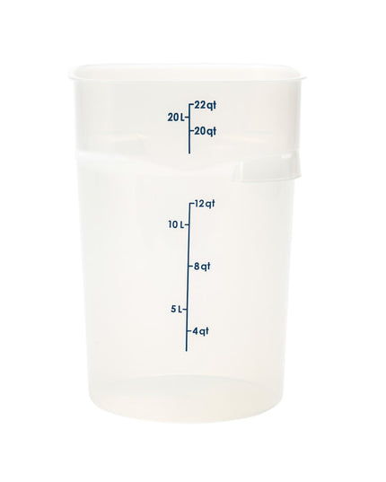 Cambro 22RFSPROPP190 Hộp Đựng Thực Phẩm Tròn CamRound® FreshPro 20.8 lít - Nhựa Polypropylene, Trong Mờ