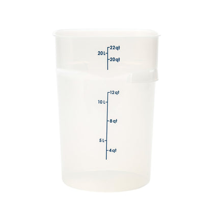 Cambro 22RFSPROPP190 Hộp Đựng Thực Phẩm Tròn CamRound® FreshPro 20.8 lít - Nhựa Polypropylene, Trong Mờ
