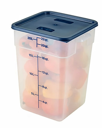 Hộp Đựng Thực Phẩm Vuông Cambro 22SFSPP190 20.8 lít - CamSquare®, Polypropylene, Trong Mờ