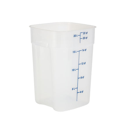 Hộp Đựng Thực Phẩm Vuông FreshPro Cambro 22SFSPROPP190 20.8 lít - CamSquare®, Polypropylene, Trong Mờ