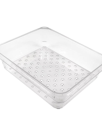 Cambro 23CLRCW135 Camwear Rổ Lọc - Kích Thước Nửa, Sâu 7.6 cm, Trong Suốt