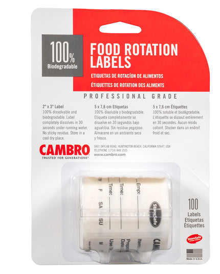 Nhãn Bảo Quản Thực Phẩm Cambro 23SL StoreSafe® Chữ Nhật 5.1 x 7.6 cm Trắng