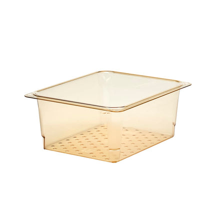 Cambro 25CLRHP150 Rổ Lọc H-Pan - Cỡ Nửa Khay, Sâu 12.7 cm, Màu Hổ Phách