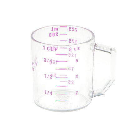 Cốc Đong Khô Cambro 25MCCW441 240 ml Polycarbonate Không Gây Dị Ứng Trong Suốt