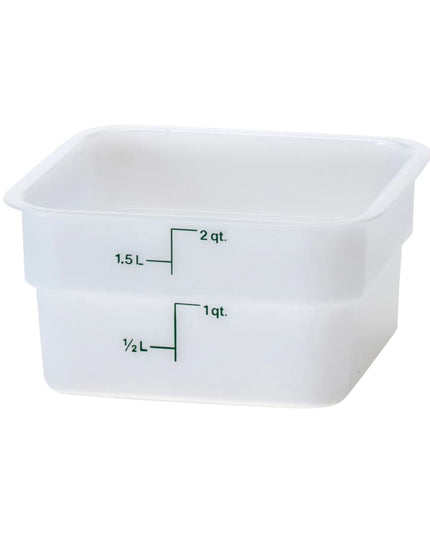 Hộp Đựng Thực Phẩm Vuông Cambro 2SFSP148 1.9 lít - CamSquare®, Trắng Tự Nhiên