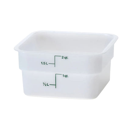 Hộp Đựng Thực Phẩm Vuông Cambro 2SFSP148 1.9 lít - CamSquare®, Trắng Tự Nhiên