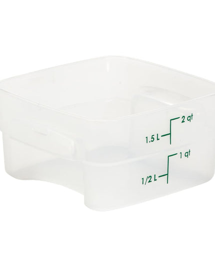 Hộp Đựng Thực Phẩm Vuông FreshPro Cambro 2SFSPROPP190 1.9 lít - CamSquare®, Polypropylene, Trong Mờ