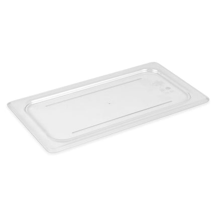 Cambro 30CWC135 Camwear Nắp Khay Đựng Thức Ăn - Kích Thước 1/3, Phẳng, Trong Suốt