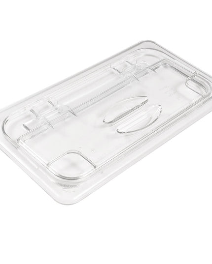 Cambro 30CWL135 FlipLid Nắp Khay Thực Phẩm - Kích Thước 1/3, Bản Lề, Trong Suốt