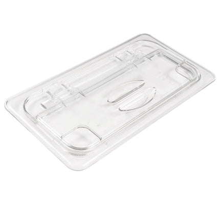 Cambro 30CWL135 FlipLid Nắp Khay Thực Phẩm - Kích Thước 1/3, Bản Lề, Trong Suốt