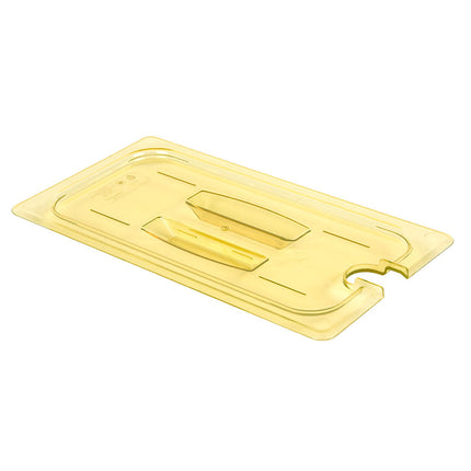 Cambro 30HPCHN150 Nắp Khay Thực Phẩm H-Pan - Kích Thước 1/3, Chống Dính, Có Rãnh Tay Cầm, Màu Hổ Phách