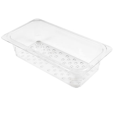Cambro 33CLRCW135 Camwear Rổ Lọc - Kích Thước 1/3, Sâu 7.6 cm, Trong Suốt
