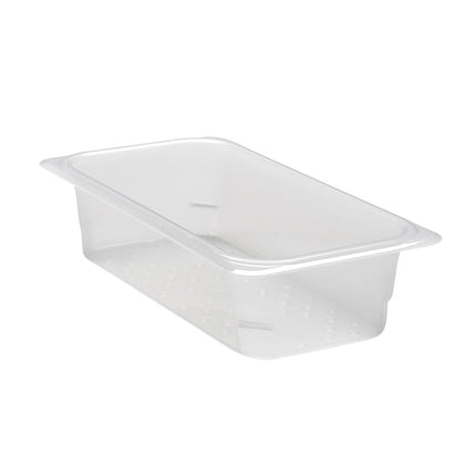 Rổ Lọc Khay Thực Phẩm Cambro 33CLRPP190 - Cỡ 1/3, Sâu 7.6 cm, Trong Mờ