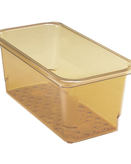 Cambro 35CLRHP150 Rổ Lọc H-Pan - Kích Thước 1/3, Sâu 12.7 cm, Màu Hổ Phách