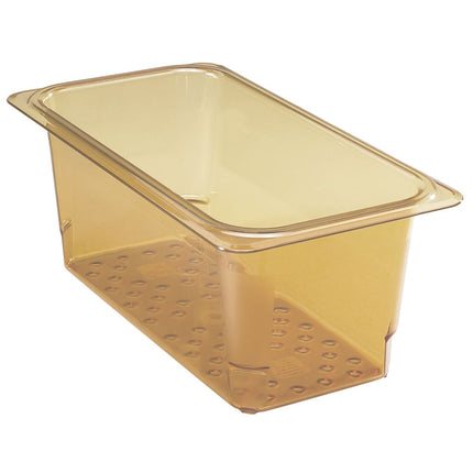 Cambro 35CLRHP150 Rổ Lọc H-Pan - Kích Thước 1/3, Sâu 12.7 cm, Màu Hổ Phách
