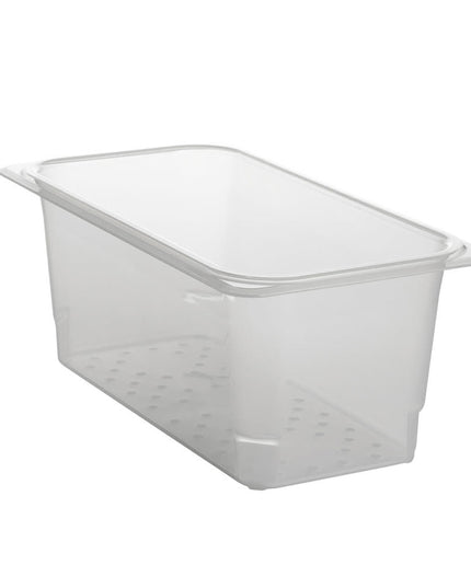 Cambro 35CLRPP190 Rổ Lọc Khay Thực Phẩm - Cỡ 1/3, Sâu 12.7 cm, Trong Mờ