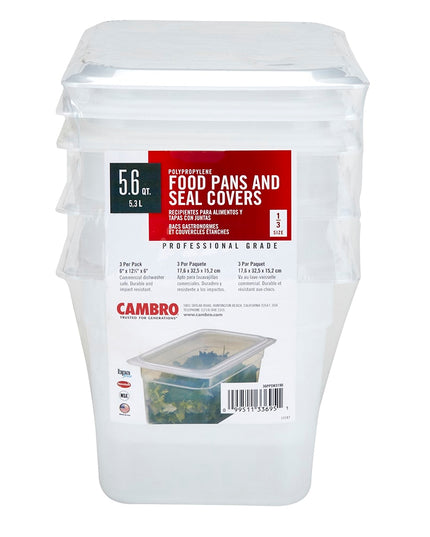 Khay Đựng Thực Phẩm Cambro 36PPSW3190 Cỡ 1/3 Sâu 15.2 cm
