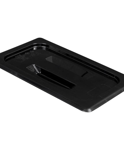 Cambro 40CWCH110 Camwear Nắp Khay Đựng Thực Phẩm - Cỡ 1/4, Phẳng Tay Cầm, Đen