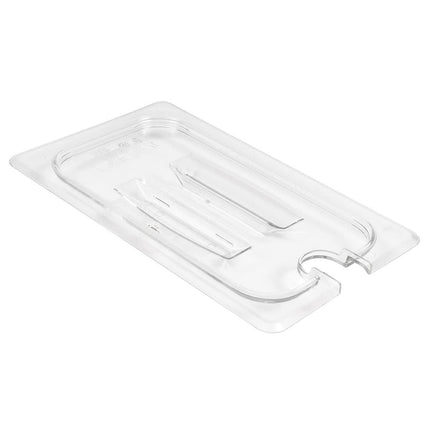 Nắp Khay Thực Phẩm Cambro 40CWCHN135 Camwear - Kích Cỡ 1/4, Có Rãnh Tay Cầm, Trong Suốt