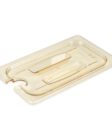Nắp Khay Thực Phẩm Cambro 40HPCHN150 H-Pan - Cỡ 1/4, Có Khấc Tay Cầm, Chống Dính, Màu Hổ Phách