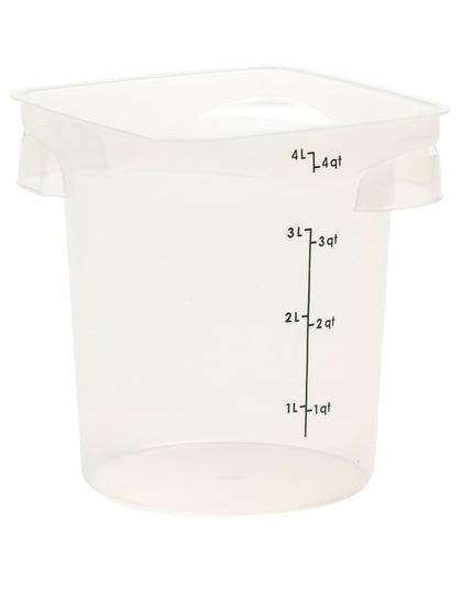Cambro 4RFSPROPP190 Hộp Đựng Thực Phẩm Tròn CamRound® FreshPro 3.8 lít - Polypropylene, Trong Mờ