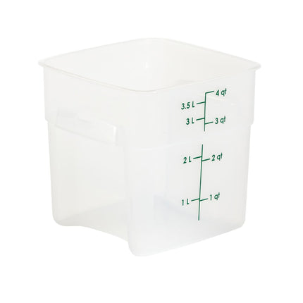 Hộp Đựng Thực Phẩm Vuông FreshPro Cambro 4SFSPROPP190 Dung Tích 3.8 l - CamSquare®, Polypropylene, Trong Mờ