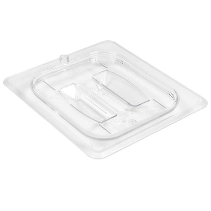 Cambro 60CWCH135 Camwear® Nắp Khay Thực Phẩm Cỡ 1/6 Có Tay Cầm, Polycarbonate, Trong Suốt