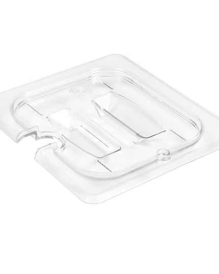Cambro 60CWCHN135 Camwear Nắp Khay Đựng Thực Phẩm - Cỡ 1/6, Có Rãnh Tay Cầm, Trong Suốt