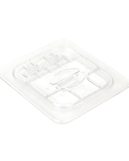 Cambro 60CWL135 FlipLid Nắp Khay Thực Phẩm - Kích Thước 1/6, Bản Lề, Trong Suốt
