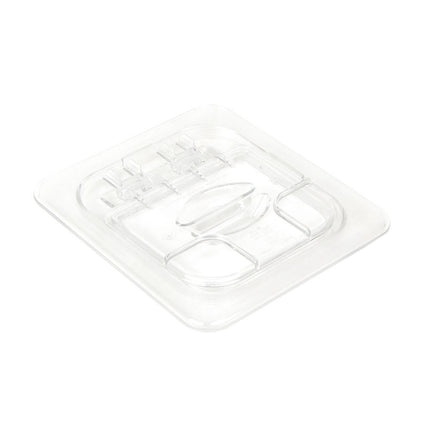 Cambro 60CWL135 FlipLid Nắp Khay Thực Phẩm - Kích Thước 1/6, Bản Lề, Trong Suốt