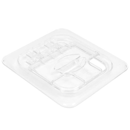 Nắp Khay Thực Phẩm FlipLid Cambro 60CWLN135 - Kích Thước 1/6, Có Rãnh, Bản Lề, Trong Suốt