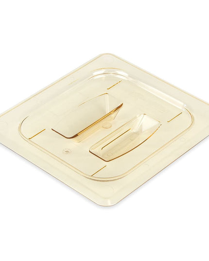 Nắp Khay Thực Phẩm Cambro 60HPCH150 H-Pan - Cỡ 1/6, Chống Dính, Phẳng Có Tay Cầm, Màu Hổ Phách
