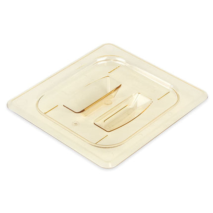 Nắp Khay Thực Phẩm Cambro 60HPCH150 H-Pan - Cỡ 1/6, Chống Dính, Phẳng Có Tay Cầm, Màu Hổ Phách