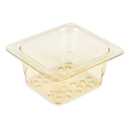 Cambro 63CLRHP150 Rổ Lọc H-Pan - Kích Thước 1/6, Sâu 7.6 cm, Màu Hổ Phách