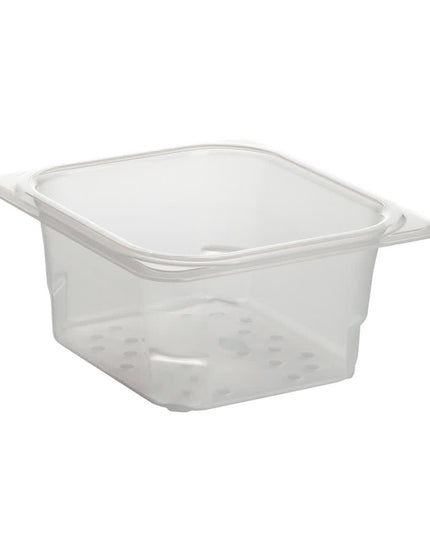 Cambro 63CLRPP190 Rổ Lọc Khay Thực Phẩm - Cỡ 1/6, Sâu 7.6 cm, Trong Mờ