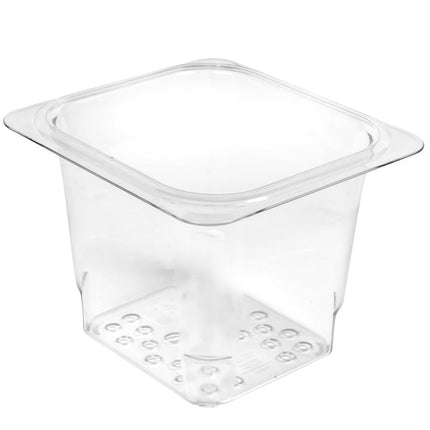 Cambro 65CLRCW135 Camwear Rổ Lọc - Cỡ 1/6, 12.7 cm Sâu, Trong Suốt