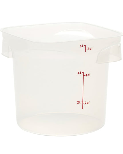 Hộp Đựng Thực Phẩm Tròn CamRound® FreshPro Cambro 6RFSPROPP190 5.7 lít - Polypropylene, Trong Mờ