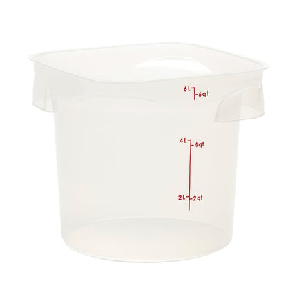 Hộp Đựng Thực Phẩm Tròn CamRound® FreshPro Cambro 6RFSPROPP190 5.7 lít - Polypropylene, Trong Mờ