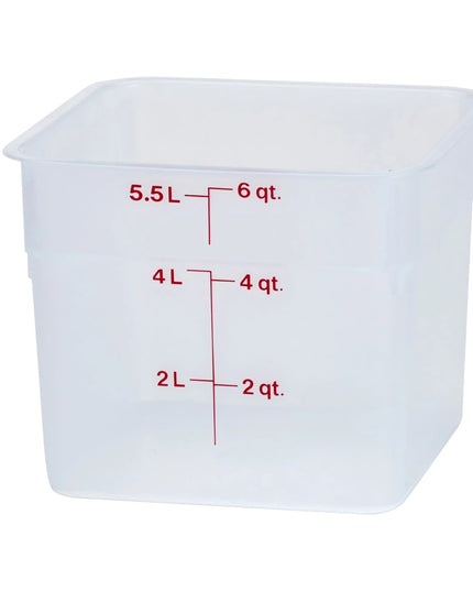 Hộp Đựng Thực Phẩm Vuông Cambro 6SFSPP190 5.7 lít - CamSquare®, Trong Mờ