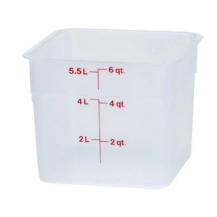 Hộp Đựng Thực Phẩm Vuông Cambro 6SFSPP190 5.7 lít - CamSquare®, Trong Mờ