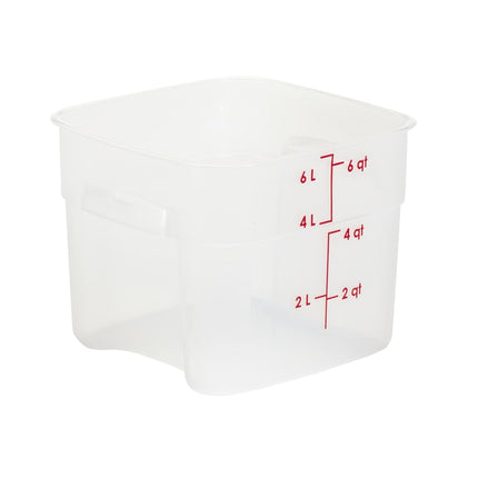 Hộp Đựng Thực Phẩm Vuông FreshPro Cambro 6SFSPROPP190 5.7 lít - CamSquare®, Polypropylene, Trong Mờ
